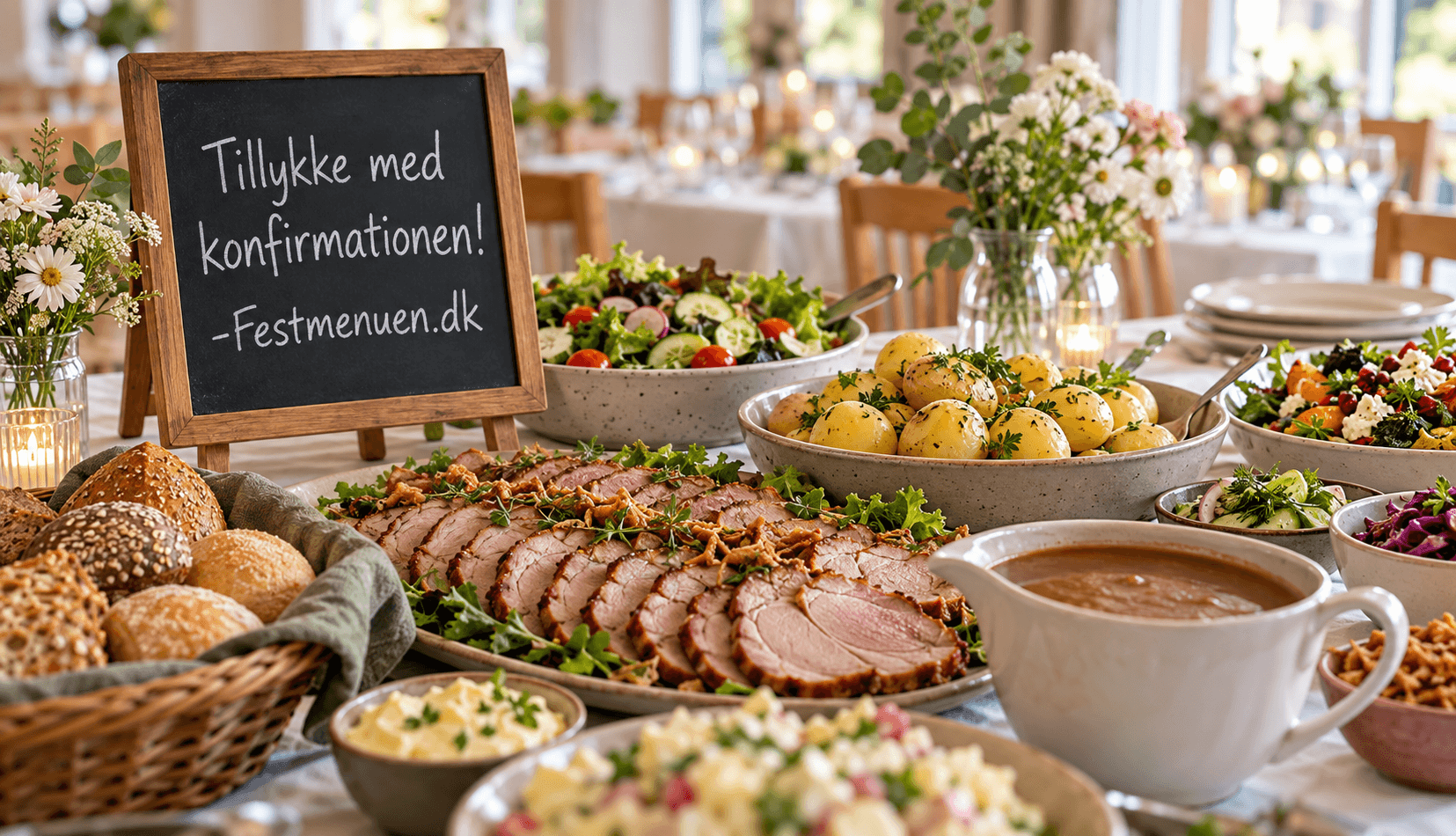 Konfirmationsfest ved Festmenuen.dk